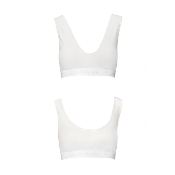 Спортивний топ з еластичної бавовни Passion PS005 TOP white, size M