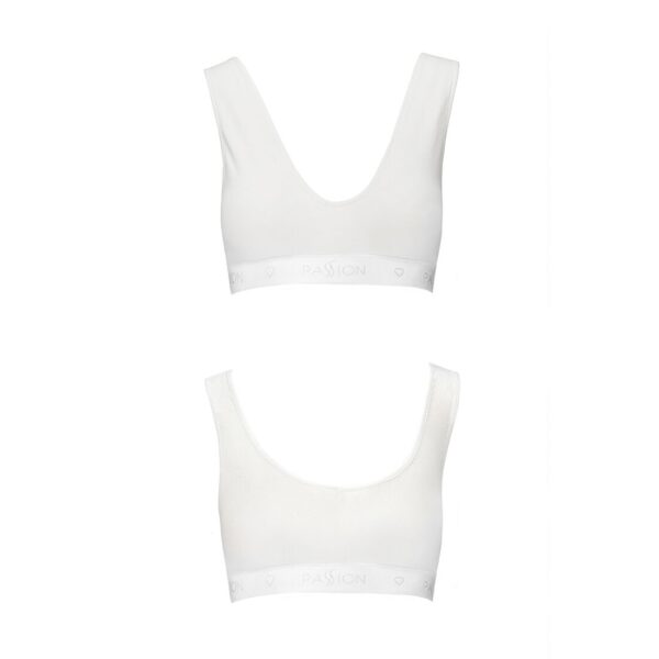 Спортивний топ з еластичної бавовни Passion PS005 TOP white, size S