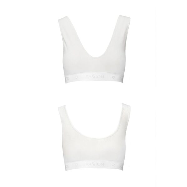 Спортивний топ з еластичної бавовни Passion PS005 TOP white, size XL