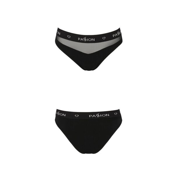 Трусики з прозорою вставкою Passion PS006 PANTIES black, size M