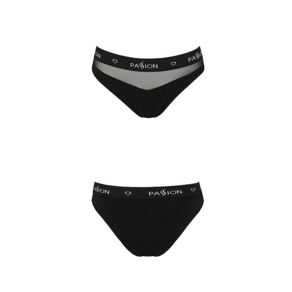 Трусики з прозорою вставкою Passion PS006 PANTIES black, size S