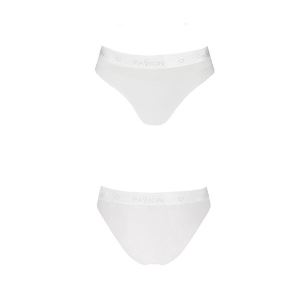 Трусики з прозорою вставкою Passion PS006 PANTIES white, size L