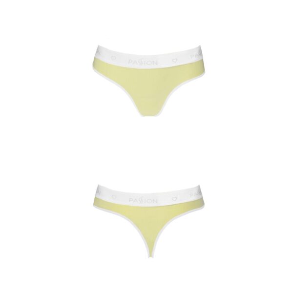 Спортивні трусики-стрінги Passion PS007 PANTIES yellow, size L