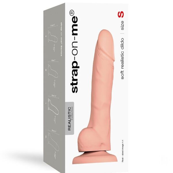 Реалістичний фалоімітатор Strap-On-Me SOFT REALISTIC DILDO Vanilla - Size S