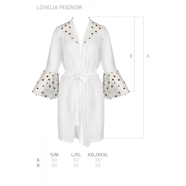 Повітряний пеньюар LOVELIA PEIGNOIR white S/M - Passion