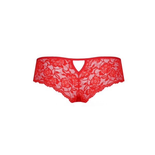 Трусики-бразиліана з квіткового мережива Raja Thong red L/XL - Passion