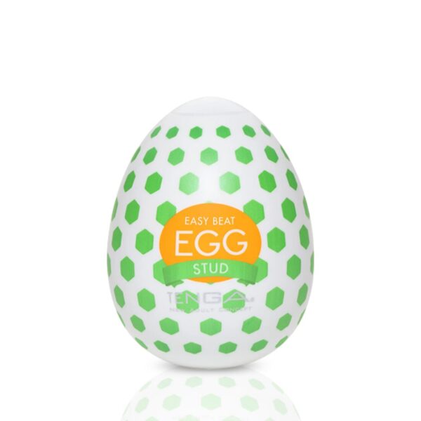 Мастурбатор-яйце Tenga Egg Stud із шестикутними виступами