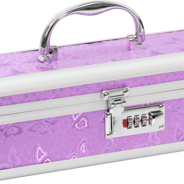 Кейс для зберігання секс-іграшок BMS Factory - The Toy Chest Lokable Vibrator Case Purple з кодовим