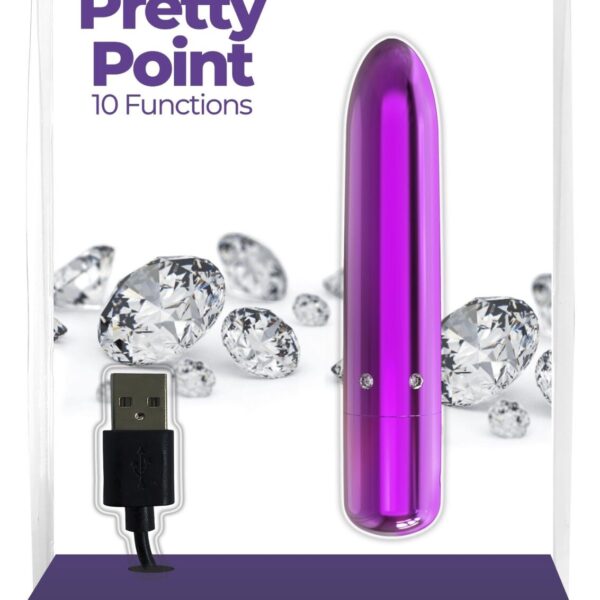 Віброкуля PowerBullet - Pretty Point Rechargeable Bullet Purple