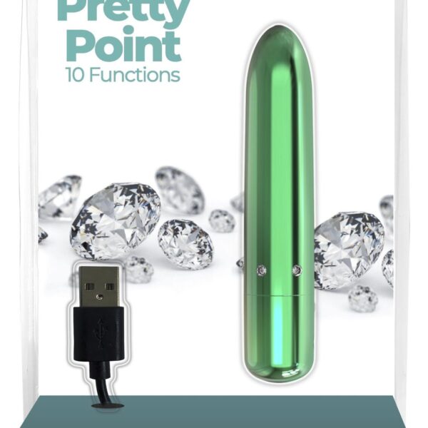 Віброкуля PowerBullet - Pretty Point Rechargeable Bullet Teal