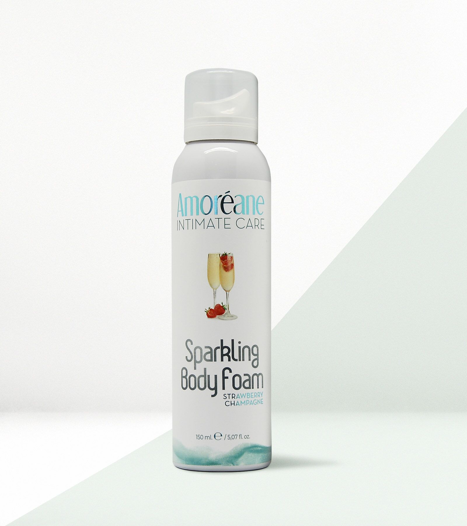 so5637-18775144229940 Масажна піна Amoreane Sparkling Body Foam Strawberry Champagne (150 мл)