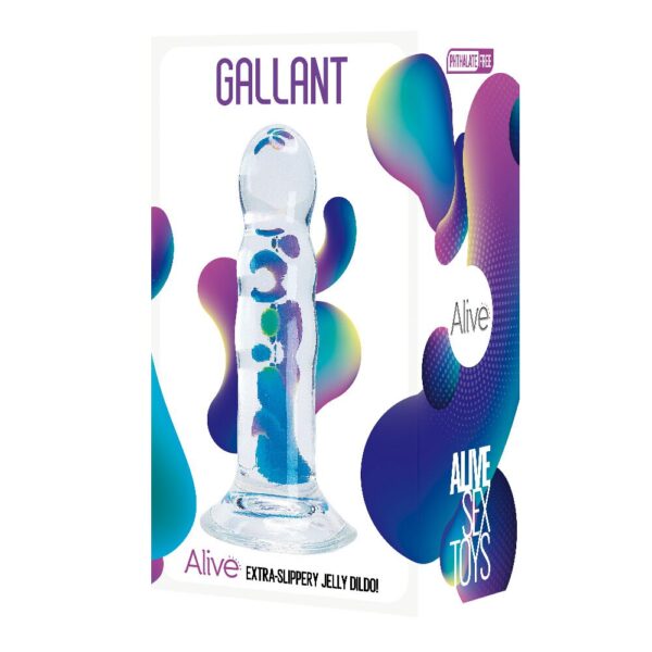 Прозорий фалоімітатор Alive Gallant Jelly Dildo