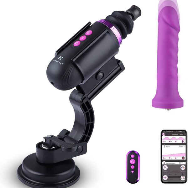 Міні секс-машина Hismith Mini Capsule Sex-Machine with Strong Suction Cup, потужна, перезаряджувана