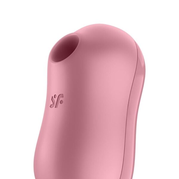 Вакуумний стимулятор із вібрацією Satisfyer Cotton Candy Light Red