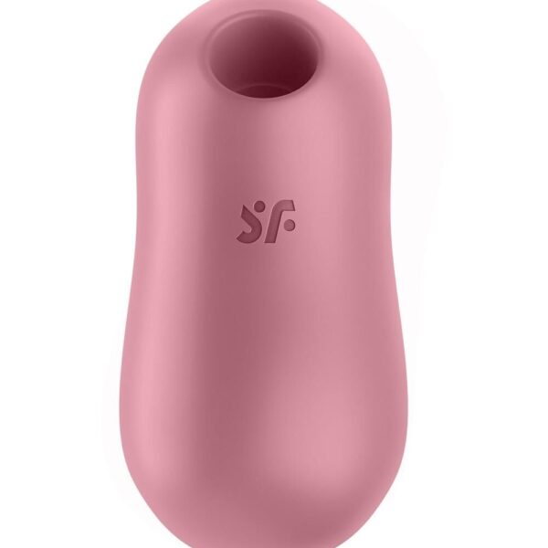 Вакуумний стимулятор із вібрацією Satisfyer Cotton Candy Light Red