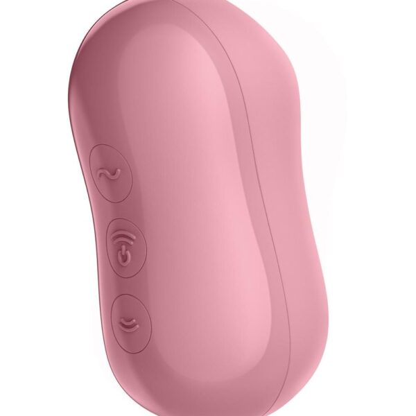 Вакуумний стимулятор із вібрацією Satisfyer Cotton Candy Light Red