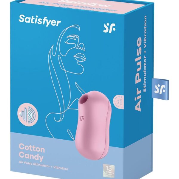 Вакуумний стимулятор із вібрацією Satisfyer Cotton Candy Lilac