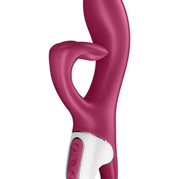 Вібратор-кролик із потрійним відростком Satisfyer Embrace me Berry, 2 мотори, діаметр 3,6 см