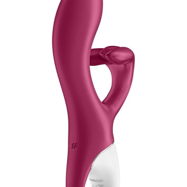 Вібратор-кролик із потрійним відростком Satisfyer Embrace me Berry, 2 мотори, діаметр 3,6 см