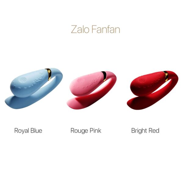 Смартвібратор для пар Zalo — Fanfan Royal Blue