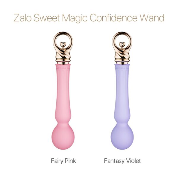 Вібромасажер із підігрівом Zalo Sweet Magic - Confidence Wand Fantasy Violet