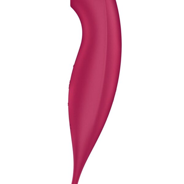 Смарт-вібратор для клітора з вакуумною стимуляцією Satisfyer Twirling Pro+ dark red