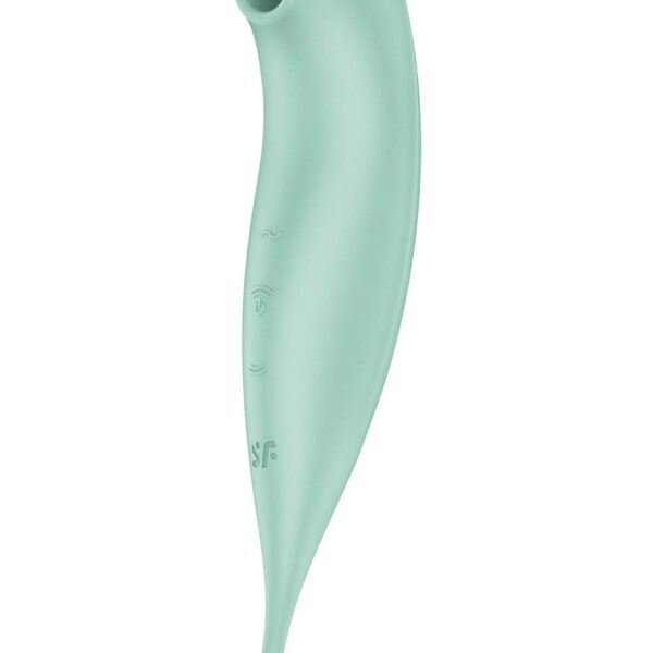 Смарт-вібратор для клітора з вакуумною стимуляцією Satisfyer Twirling Pro+ Mint