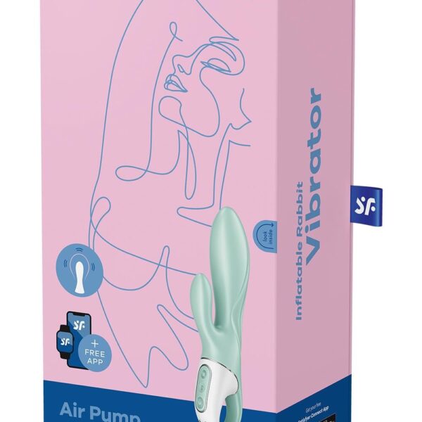 Смарт вібратор-кролик Satisfyer Air Pump Bunny 5+, надувається