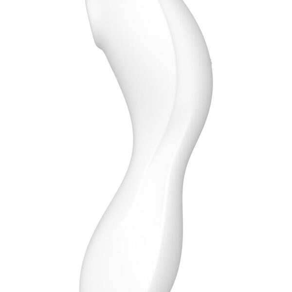 Вакуумний смарт-стимулятор із вібрацією Satisfyer Curvy Trinity 5 (White), керування зі смартфона