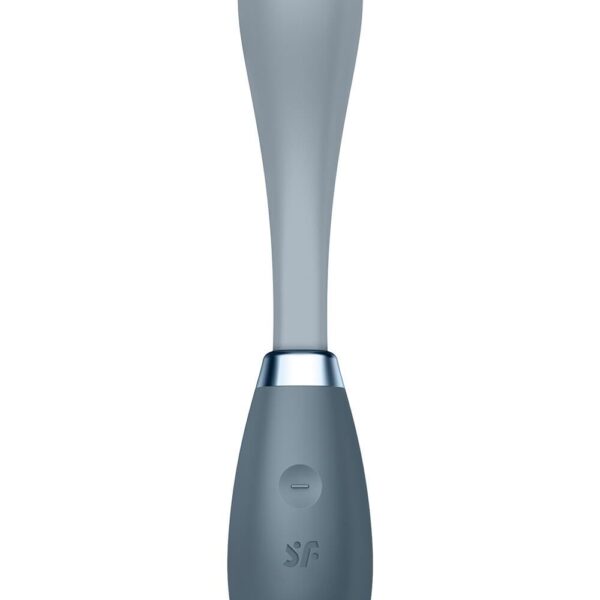 Вібратор Satisfyer G-Spot Flex 3 Grey, гнучкий стовбур із фіксацією положення