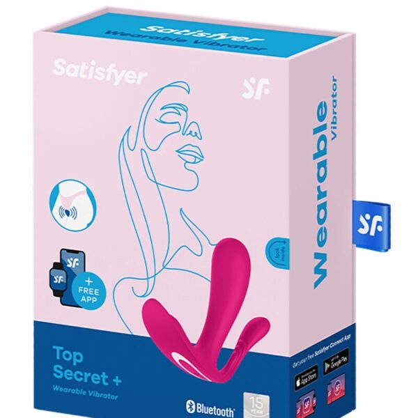 Подвійний смарт-вібратор у трусики Satisfyer Top Secret+ Pink