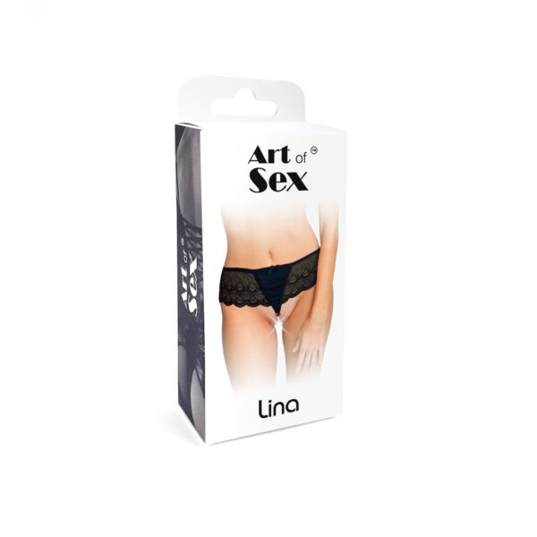 Сексуальні трусики Art of Sex - Lina з перлинами, розмір L-2XL