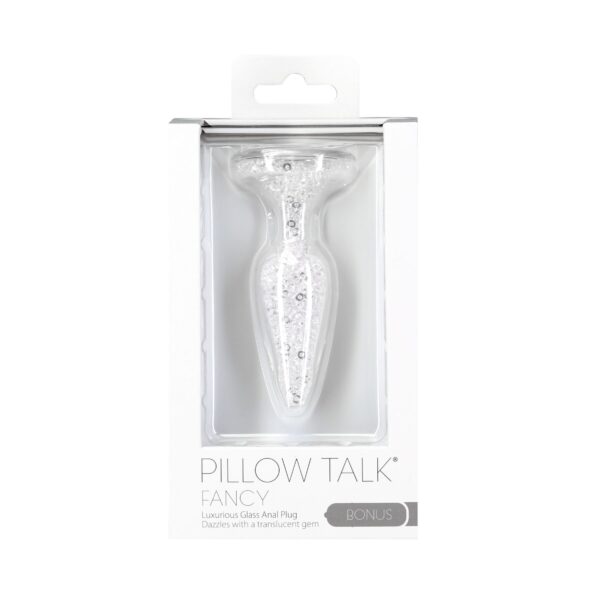 Скляна анальна пробка Pillow Talk Fancy Luxurious Glass Anal Plug, ⌀3,1см, віброкуля в подарунок