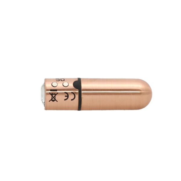 Віброкуля PowerBullet First-Class Bullet 2.5″ з Key Chain Pouch, Rose Gold, 9 режимів вібрації