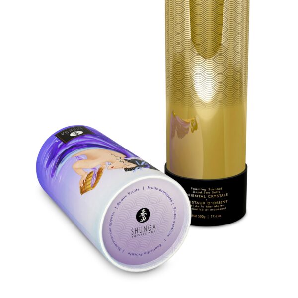 Пінлива сіль для ванни Shunga Dead Sea salt Oriental Crystals — Exotic Fruits (500 г), сіль Мертвого