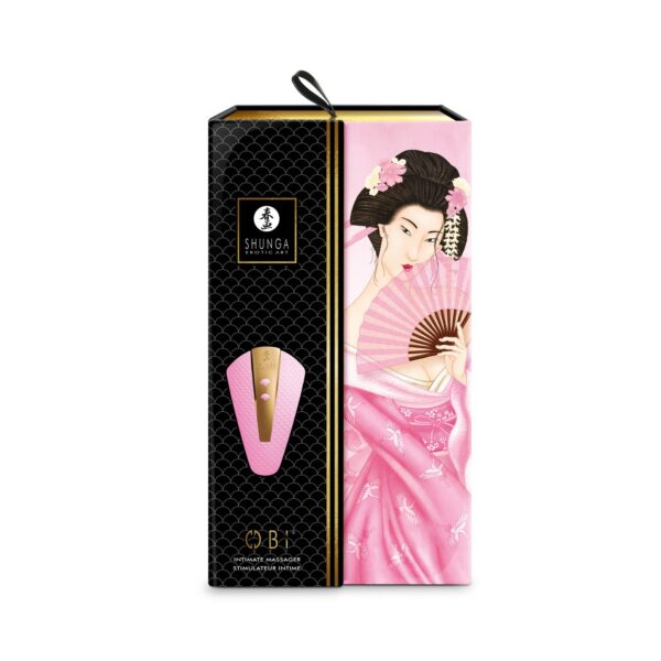 Кліторальний вібратор Shunga Obi Light Pink