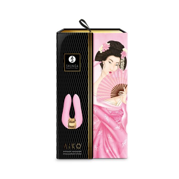 Вібратор для клітора Shunga Aiko Light Pink, гнучкі кінчики