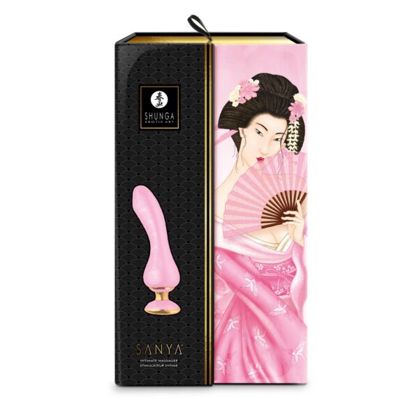 Вібратор для точки G Shunga Sanya Light Pink, гнучкий стовбур