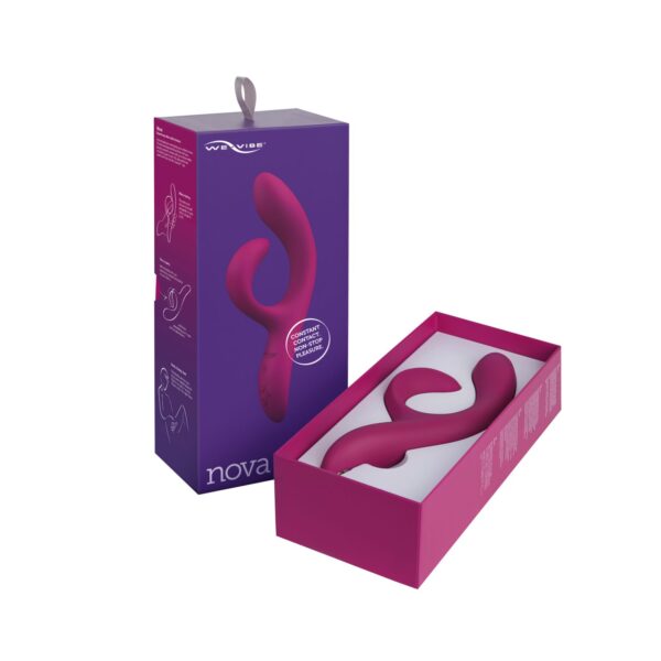 Смарт вібратор-кролик We-Vibe Nova Fuchsia, ергономічний, регульований кут нахилу стовбура