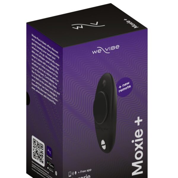 Смарт-вібратор у трусики We-Vibe Moxie+ Satin Black, оновлений пульт ДК