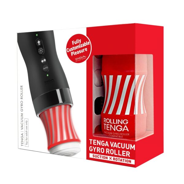 Автоматичний мастурбатор Tenga VACUUM GYRO ROLLER SET, ротація та вакуум, сумісний з Tenga Cup