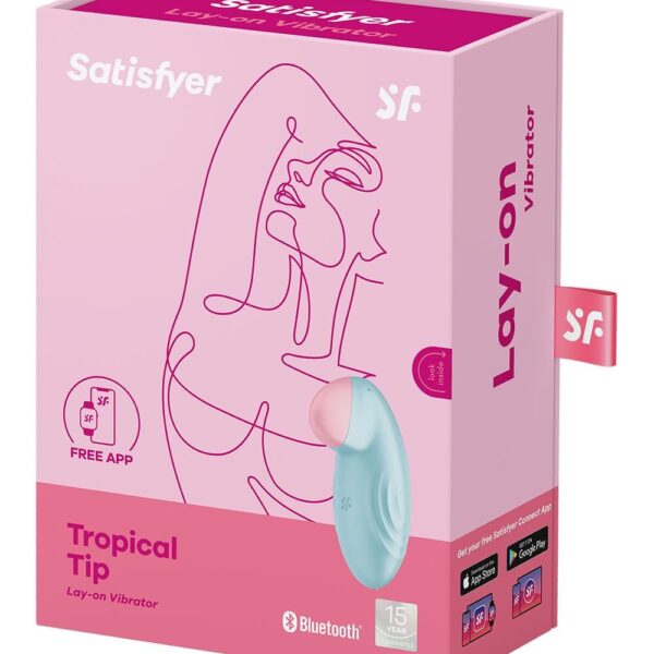 Смарт-вібратор для клітора Satisfyer Tropical Tip Light Blue