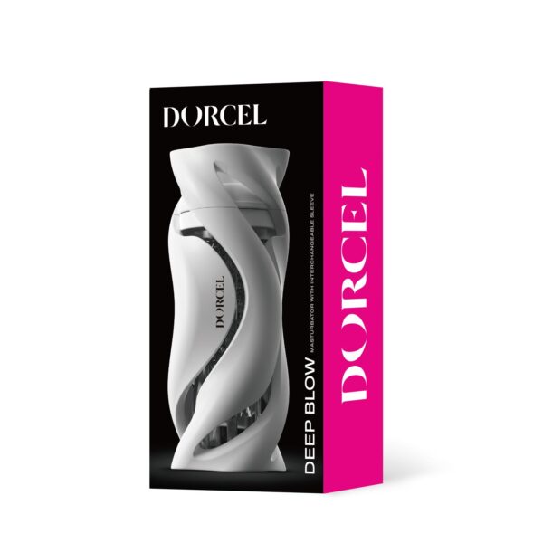 Мастурбатор Dorcel DEEP BLOW WHITE, подвійне використання