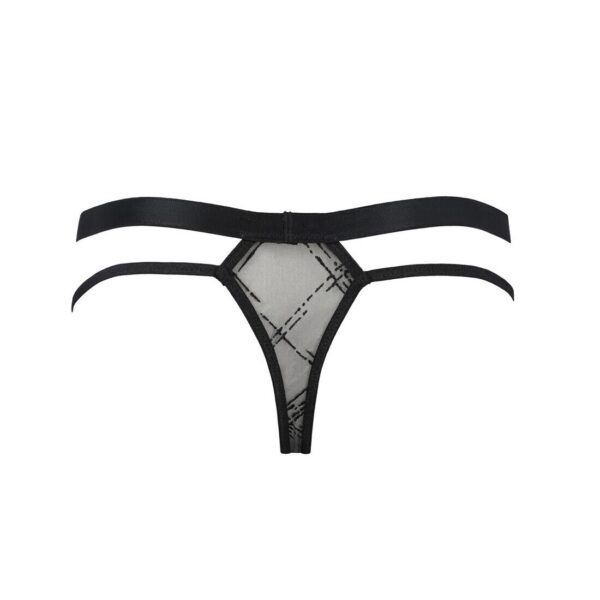 Чоловічі прозорі стринги Passion 029 Thong Collin L/XL Black, сітка