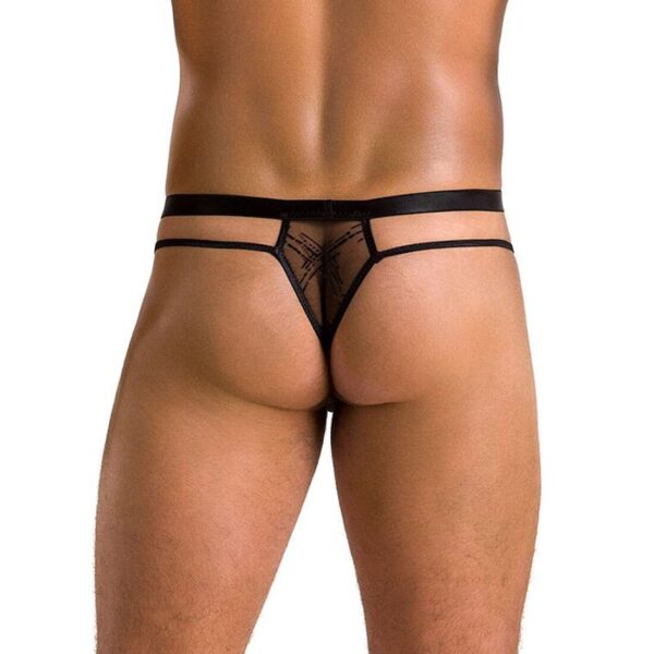 Чоловічі прозорі стринги Passion 029 Thong Collin L/XL Black, сітка