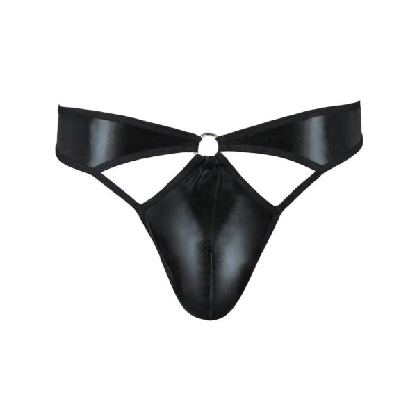 Чоловічі стринги Passion 033 Thong Paul L/XL Black, під латекс