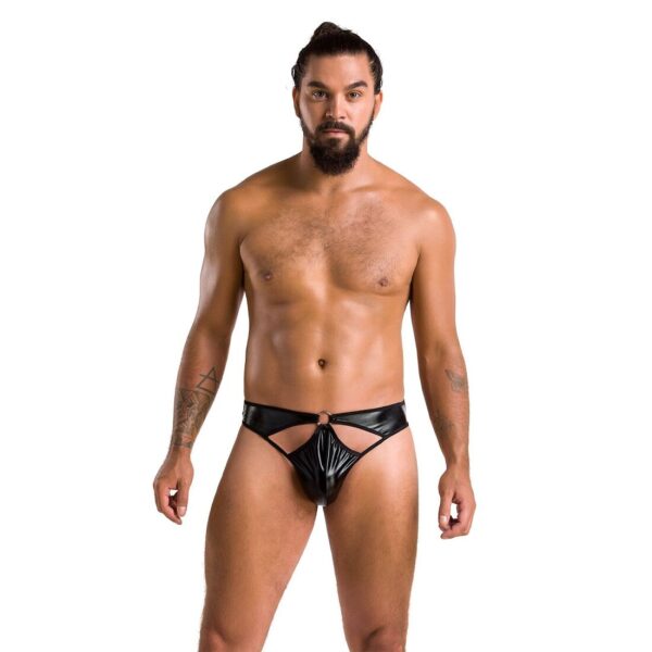 Чоловічі стринги Passion 033 Thong Paul L/XL Black, під латекс