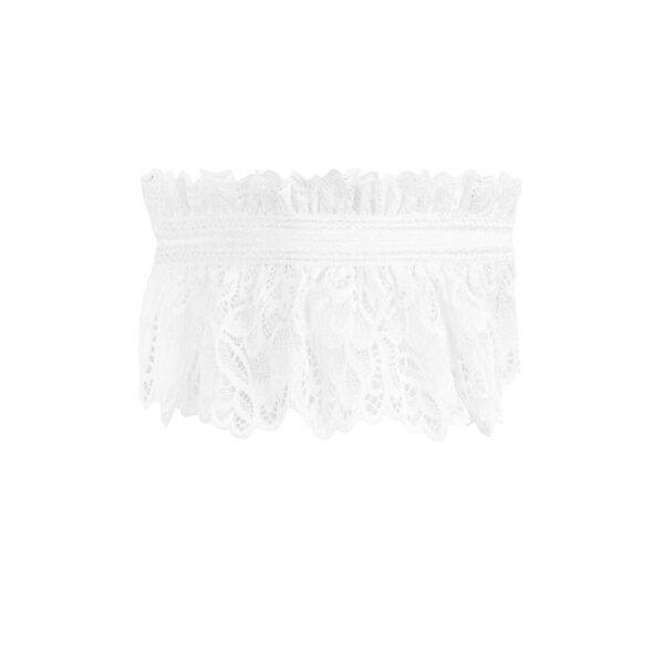 Ажурна підв’язка Obsessive Amor Blanco garter, white