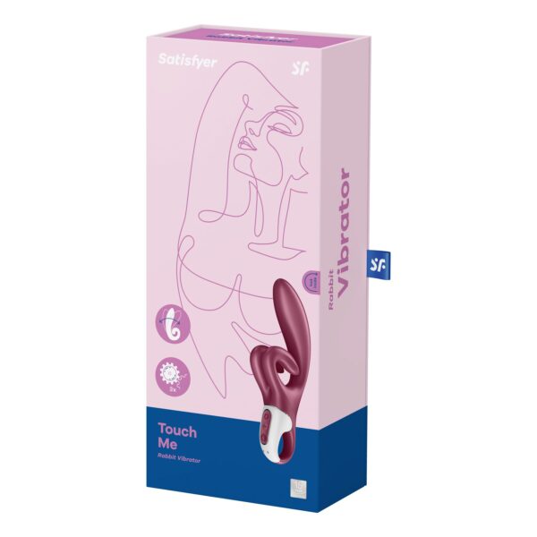 Вібратор-кролик Satisfyer Touch Me Red, подвійний відросток, 3 потужні мотори