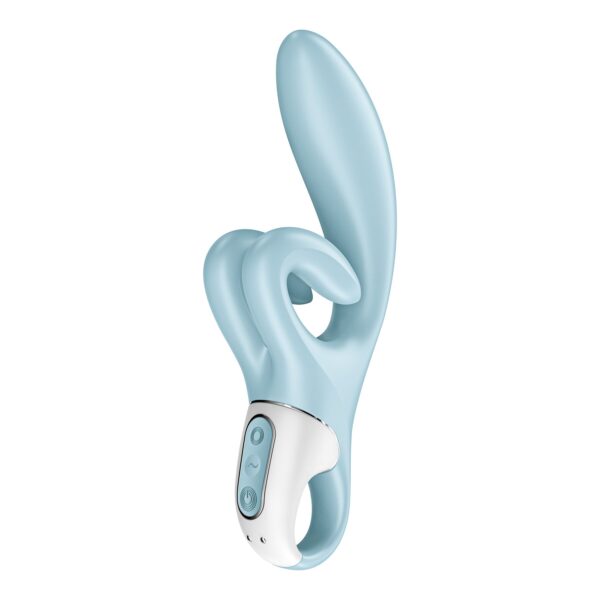 Вібратор-кролик Satisfyer Touch Me Blue, подвійний відросток, 3 потужні мотори